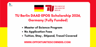 TU Berlin DAAD EPOS Scholarship 2026