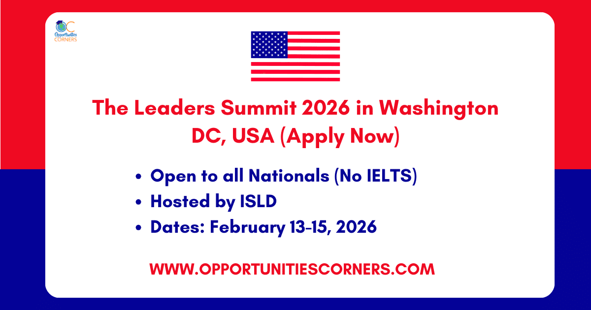 The Leaders Summit 2026 in Washington DC, USA (Apply Now)