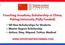 Yenching Academy Scholarship in China 2026 (Fully Funded) Yenching Academy Scholarship in China