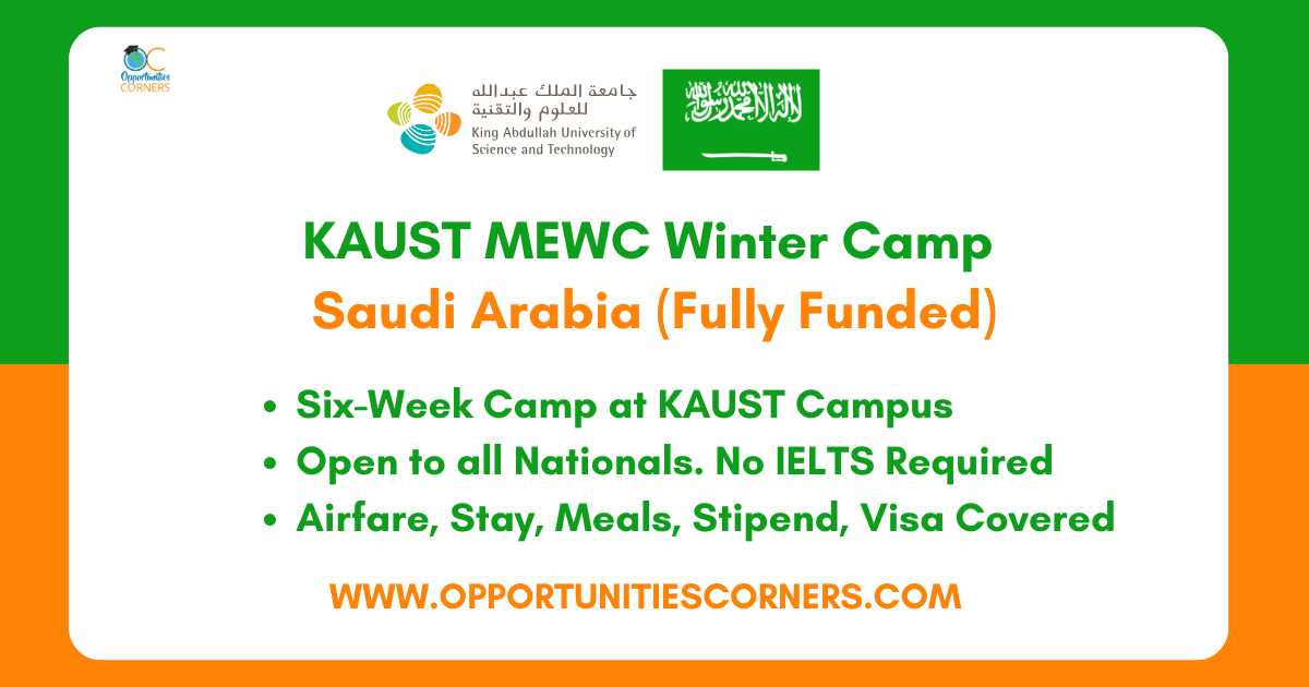 Mewc KAUST MEWC Winter Camp 2027 in Saudi Arabia (Fully Funded)