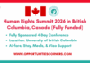 Human Rights Summit 2026 in Canada