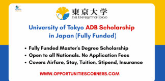 University of Tokyo ADB Scholarship 2026