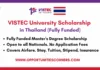 VISTEC University Scholarship 2026
