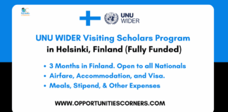 UNU WIDER Visiting Scholars Program