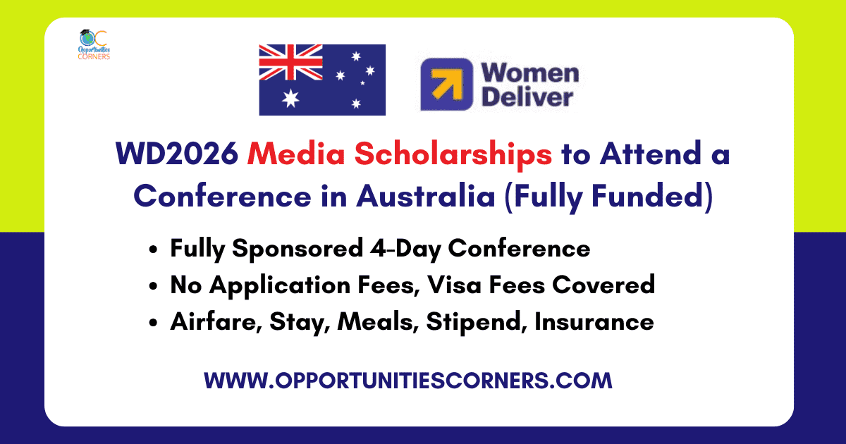 WD2026 Media Scholarships to Attend a Conference in Australia (Fully Funded) WD2026 Media Scholarships