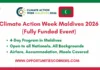 Climate Action Week Maldives 2026