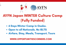 AYFN Japan WINTER Culture Camp 2026 (Fully Funded) AYFN Japan WINTER Culture Camp 2026