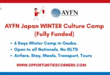 AYFN Japan WINTER Culture Camp 2026 (Fully Funded) AYFN Japan WINTER Culture Camp 2026