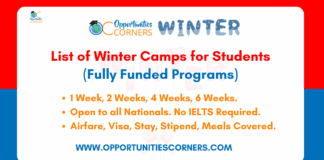 List of Winter Camps in 2026