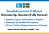 Swedish Institute SI Global Scholarship