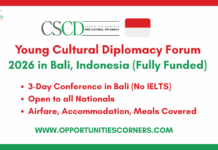 Young Cultural Diplomacy Forum 2026 in Bali (Fully Funded) Young Cultural Diplomacy Forum 2026 in Bali