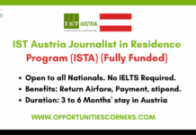 IST Austria Journalist in Residence Program 2026 (Fully Funded) IST Austria Journalist in Residence Program
