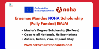 Erasmus Mundus NOHA Scholarship