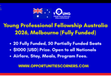 Young Professional Fellowship Australia 2026 (Fully Funded) Young Professional Fellowship Australia 2026