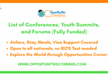 List of Conferences and Youth Summits