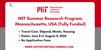 MIT Summer Research Program 2026