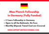 Max Planck Fellowship 2026