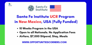 Santa Fe Institute UCR Program 2026