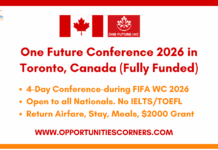 One Future Conference 2026 in Canada (Fully Funded) One Future Conference 2026