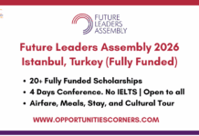 Future Leaders Assembly 2026 Istanbul, Turkey (Fully Funded) Future Leaders Assembly 2026 Istanbul, Turkey (Fully Funded)