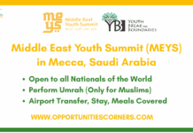 Middle East Youth Summit (MEYS) 2026 in Mecca, Saudi Arabia Middle East Youth Summit (MEYS) 2026