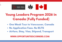Young Leaders Program 2026 in Canada