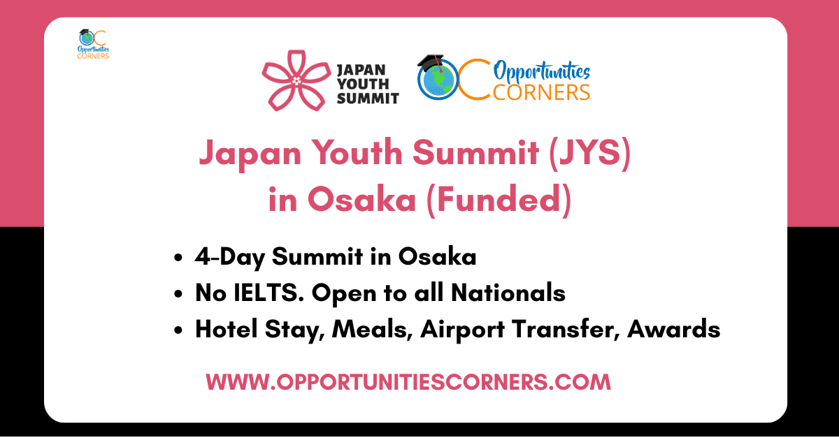 Japan Youth Summit 2027 | JYS Osaka (10-13 May)