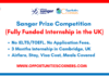Sanger Prize Competition 2026