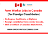 Farm Worker Jobs in Canada