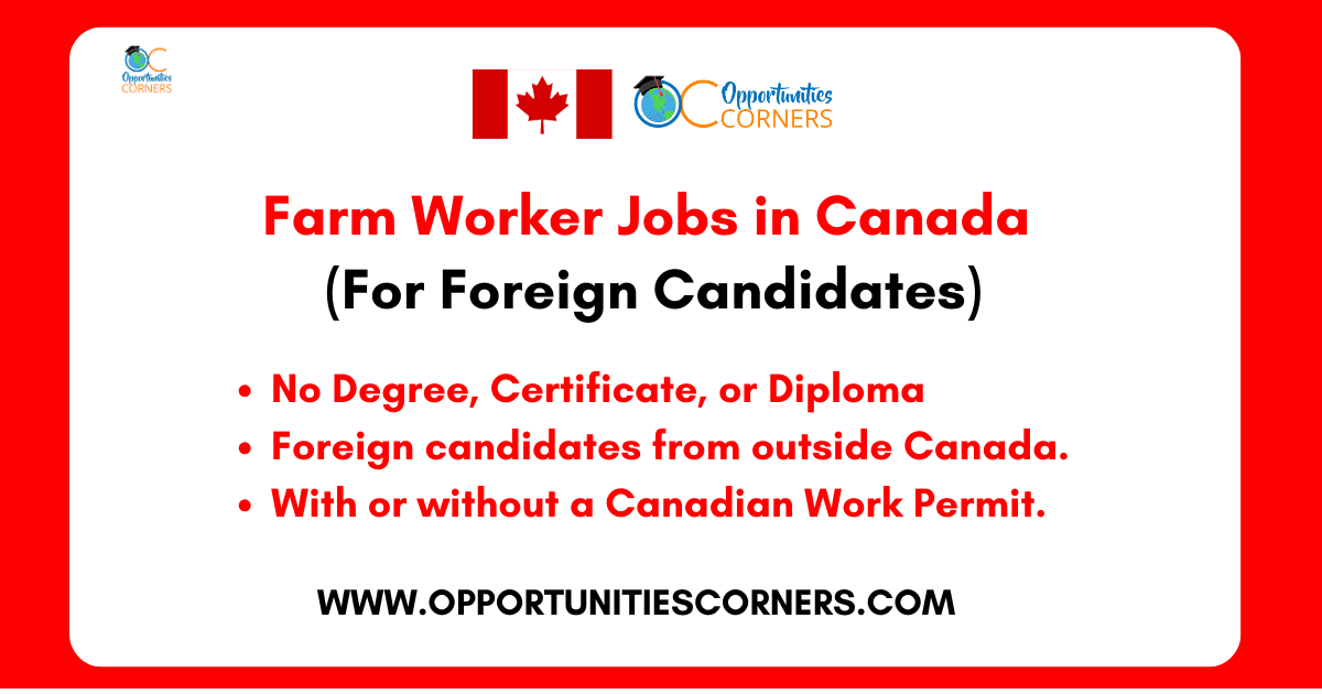 Farm Worker Jobs in Canada