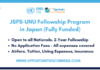 JSPS-UNU Fellowship 2026 in Japan