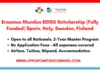 Erasmus Mundus EDISS Scholarship