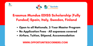 Erasmus Mundus EDISS Scholarship