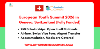 European Youth Summit 2026 in Switzerland