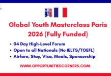 Global Youth Masterclass Paris 2026