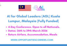 AI for Global Leaders (AGL) Kuala Lumpur 2026 (Fully Funded) AI for Global Leaders (AGL) Kuala Lumpur