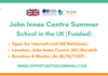 John Innes Centre Summer School 2026