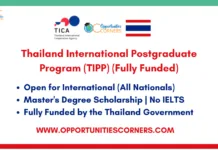 Thailand International Postgraduate Program (TIPP)