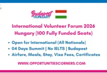 International Volunteer Forum 2026 Hungary