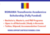 Transilvania Academica Scholarship 2026