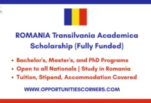 Transilvania Academica Scholarship 2026