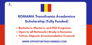 Transilvania Academica Scholarship 2026