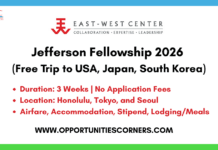 Jefferson Fellowship 2026