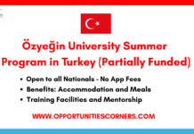 Özyeğin University Summer Program 2026