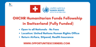 OHCHR Humanitarian Funds Fellowship 2026 in Switzerland