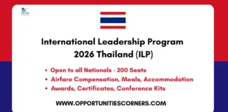 International Leadership Program 2026 Thailand