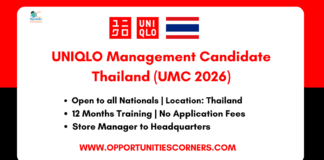 UNIQLO Management Candidate 2026