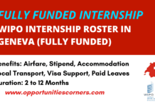 WIPO Internship Roster 2026