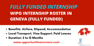 WIPO Internship Roster 2026