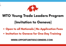 WTO Young Trade Leaders Program 2026